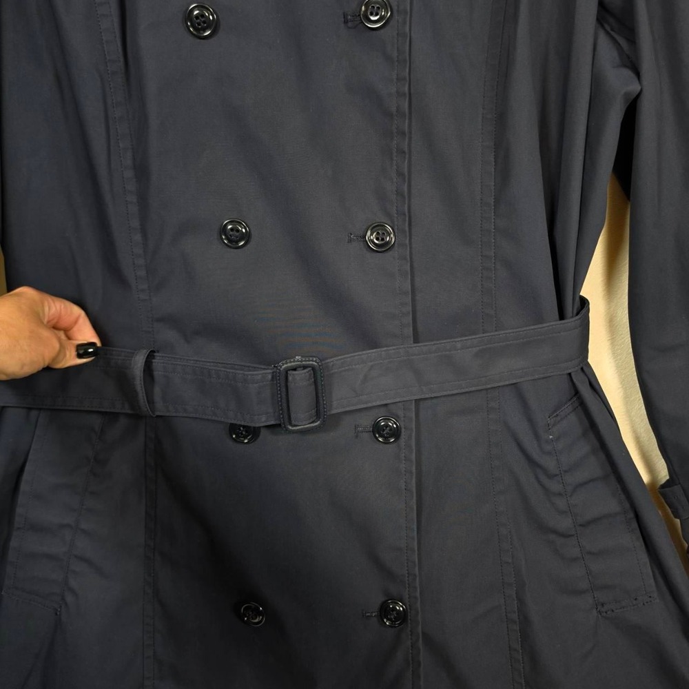 DSCP Defender Military Trench Coat Women's 20L Navy Blue All Weather Classic - Picture 5 of 16
